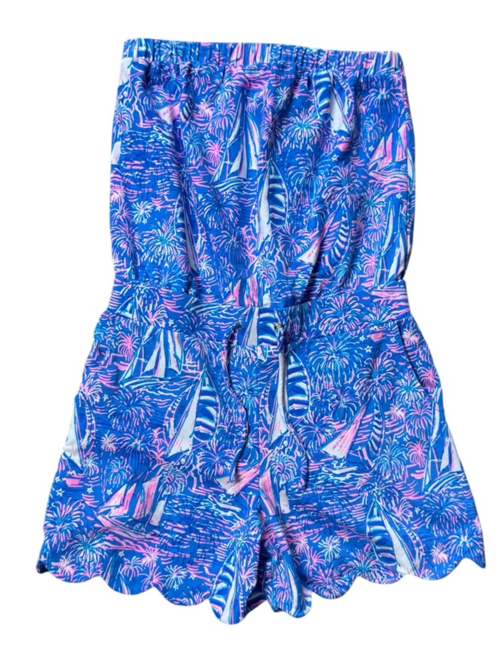 Lilly Pulitzer Jace Strapless Romper size S 004215 - Picture 6 of 13